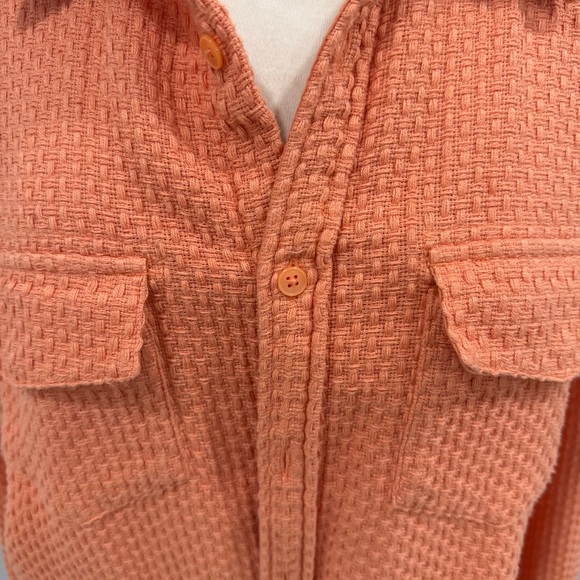 BDG Woven Tangerine Shirt - Picture 2 of 4